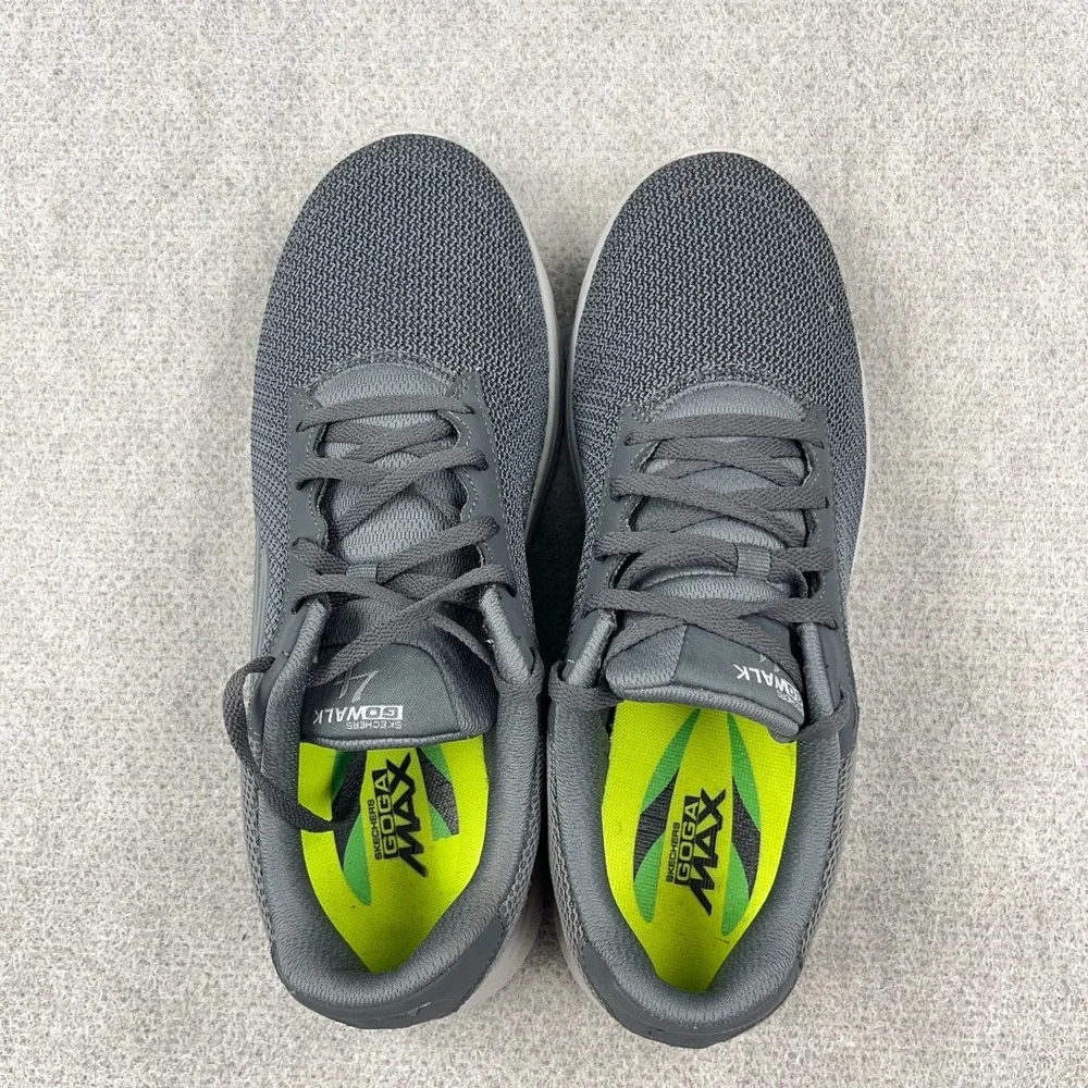 Sketchers Go Walk Shoes Sneakers Size 10 Double Gray Mesh Lace Up